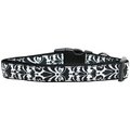 Unconditional Love Damask Nylon Dog CollarBlack Medium UN751464